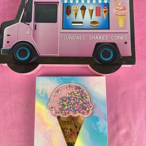 Glamlite ice cream palette WITH outer packaging.